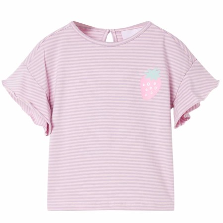 Camiseta infantil con mangas de volantes lila 104 de , Camisetas para niños - Ref: Foro24-11535, Precio: 9,99 €, Descuento: %