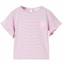 Kinder-T-Shirt mit lila Rüschenärmeln 128 von , Kinder-T-Shirts - Ref: Foro24-11537, Preis: 9,99 €, Rabatt: %