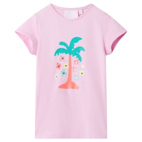 Camiseta infantil color lila 140 de , Camisetas para niños - Ref: Foro24-11303, Precio: 9,99 €, Descuento: %