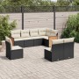 8-piece garden sofa set and black synthetic rattan cushions by , Garden sets - Ref: Foro24-3260124, Price: 488,99 €, Discount: %