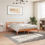 Estructura de cama madera maciza pino marrón cera 120x200 cm de , Camas y somieres - Ref: Foro24-844149, Precio: 109,17 €, De...