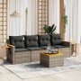 Gartensofa-Set mit Kissen, 5-teilig, graues synthetisches Rattan von , Gartensets - Ref: Foro24-3259022, Preis: 335,75 €, Rab...