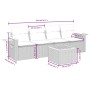 Gartensofa-Set mit Kissen, 5-teilig, graues synthetisches Rattan von , Gartensets - Ref: Foro24-3259022, Preis: 335,75 €, Rab...