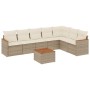 Garden sofa set with beige cushions 8 pcs PE rattan by , Garden sets - Ref: Foro24-3258439, Price: 614,23 €, Discount: %