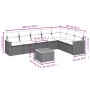 Gartensofa-Set mit beigen Kissen 8 Stück PE-Rattan von , Gartensets - Ref: Foro24-3258439, Preis: 614,23 €, Rabatt: %