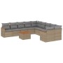 11-teiliges Gartensofa-Set mit beigen synthetischen Rattankissen von , Gartensets - Ref: Foro24-3258762, Preis: 730,69 €, Rab...