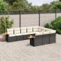 Garden sofa set 10 pieces with black synthetic rattan cushions by , Garden sets - Ref: Foro24-3259578, Price: 595,50 €, Disco...