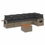 7-teiliges Gartensofa-Set mit grauen PE-Rattan-Kissen von , Gartensets - Ref: Foro24-3256907, Preis: 489,46 €, Rabatt: %