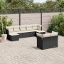 8-teiliges Gartensofa-Set und schwarze synthetische Rattankissen von , Gartensets - Ref: Foro24-3250145, Preis: 532,61 €, Rab...