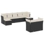 8-teiliges Gartensofa-Set und schwarze synthetische Rattankissen von , Gartensets - Ref: Foro24-3250145, Preis: 532,61 €, Rab...