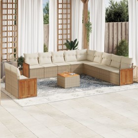 12-piece garden sofa set and brown synthetic rattan cushions by , Garden sets - Ref: Foro24-3260217, Price: 969,16 €, Discoun...