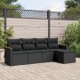 5-teiliges Gartenmöbel-Set und schwarze synthetische Rattankissen von , Gartensets - Ref: Foro24-3258317, Preis: 350,85 €, Ra...