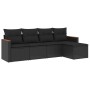 Set de muebles de jardín 5 pzas y cojines ratán sintético negro de , Conjuntos de jardín - Ref: Foro24-3258317, Precio: 352,9...