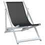 Folding beach chairs 2 units aluminum and black textilene by , Garden chairs - Ref: Foro24-360168, Price: 103,19 €, Discount: %