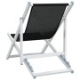 Folding beach chairs 2 units aluminum and black textilene by , Garden chairs - Ref: Foro24-360168, Price: 103,19 €, Discount: %