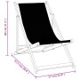 Folding beach chairs 2 units aluminum and black textilene by , Garden chairs - Ref: Foro24-360168, Price: 103,19 €, Discount: %