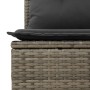 8-teiliges Gartensofa-Set und graue synthetische Rattankissen von , Modulare Sofas für den Außenbereich - Ref: Foro24-3221639...