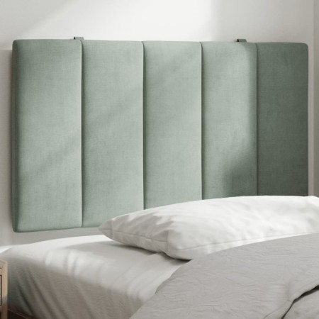 Cabecero de cama acolchado terciopelo gris claro 80 cm de , Cabeceros y pies de cama - Ref: Foro24-374643, Precio: 35,22 €, D...