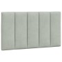 Cabecero de cama acolchado terciopelo gris claro 80 cm de , Cabeceros y pies de cama - Ref: Foro24-374643, Precio: 35,22 €, D...