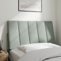 Cabecero de cama acolchado terciopelo gris claro 80 cm de , Cabeceros y pies de cama - Ref: Foro24-374643, Precio: 35,22 €, D...