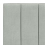 Light gray velvet padded headboard 80 cm by , Headboards and footboards - Ref: Foro24-374643, Price: 38,99 €, Discount: %