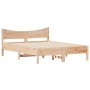 Estructura de cama madera maciza de pino 120x200 cm de , Camas y somieres - Ref: Foro24-844729, Precio: 100,77 €, Descuento: %