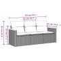 3-piece garden sofa set and gray synthetic rattan cushions by , Garden sets - Ref: Foro24-3258161, Price: 209,77 €, Discount: %