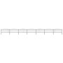 Garden fence with black steel spearhead (0.5-0.75)x11.9m by vidaXL, fence panels - Ref: Foro24-277709, Price: 402,10 €, Disco...