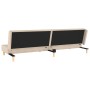 Sofá cama de 2 plazas con dos almohadas tela color crema de , Sofás - Ref: Foro24-375890, Precio: 239,22 €, Descuento: %