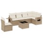 7-teiliges Gartensofa-Set und beige synthetische Rattankissen von , Gartensets - Ref: Foro24-3252575, Preis: 626,14 €, Rabatt: %