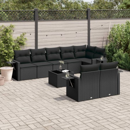 8-piece garden sofa set and black synthetic rattan cushions by , Garden sets - Ref: Foro24-3252762, Price: 762,83 €, Discount: %