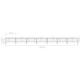 Garden fence with black steel spearhead (0.5-0.75)x11.9m by vidaXL, fence panels - Ref: Foro24-277709, Price: 402,10 €, Disco...