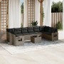 11-piece garden sofa set and gray synthetic rattan cushions by , Garden sets - Ref: Foro24-3253017, Price: 726,28 €, Discount: %