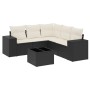 6-piece garden sofa set and black synthetic rattan cushions by , Garden sets - Ref: Foro24-3254893, Price: 424,26 €, Discount: %