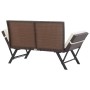 Garden bench with brown synthetic rattan cushions 176 cm by vidaXL, garden benches - Ref: Foro24-46231, Price: 227,15 €, Disc...