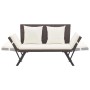 Garden bench with brown synthetic rattan cushions 176 cm by vidaXL, garden benches - Ref: Foro24-46231, Price: 227,15 €, Disc...