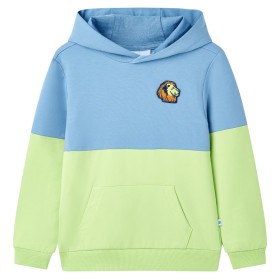 Kinder-Sweatshirt mit weichem blauen und gelben Kapuzenpullover 104 von , Kinder-T-Shirts - Ref: Foro24-12595, Preis: 13,69 €...