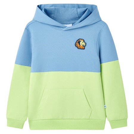 Kinder-Sweatshirt mit weichem blauen und gelben Kapuzenpullover 104 von , Kinder-T-Shirts - Ref: Foro24-12595, Preis: 13,69 €...