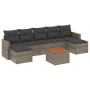 8-teiliges Gartensofa-Set und graue synthetische Rattankissen von , Gartensets - Ref: Foro24-3258644, Preis: 455,12 €, Rabatt: %