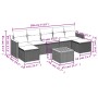 8-teiliges Gartensofa-Set und graue synthetische Rattankissen von , Gartensets - Ref: Foro24-3258644, Preis: 455,12 €, Rabatt: %