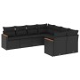 8-piece garden sofa set and black synthetic rattan cushions by , Garden sets - Ref: Foro24-3258954, Price: 573,99 €, Discount: %