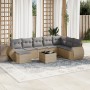 9-piece garden sofa set with beige synthetic rattan cushions by , Modular outdoor sofas - Ref: Foro24-3221768, Price: 609,99 ...