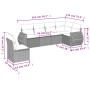 Gartensofa-Set mit Kissen, 6-teilig, beiges synthetisches Rattan von , Gartensets - Ref: Foro24-3253766, Preis: 462,43 €, Rab...