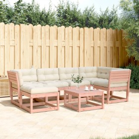 6-piece garden sofa set with Douglas fir wood cushions by , Garden sets - Ref: Foro24-3217038, Price: 594,04 €, Discount: %