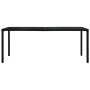 Black steel garden table 180x83x72 cm by vidaXL, Garden tables - Ref: Foro24-46634, Price: 285,99 €, Discount: %