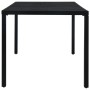 Mesa de jardín de acero negro 180x83x72 cm de vidaXL, Mesas de jardín - Ref: Foro24-46634, Precio: 285,99 €, Descuento: %