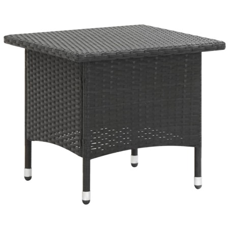 Schwarzer Couchtisch aus synthetischem Rattan, 50 x 50 x 47 cm von vidaXL, Gartentische - Ref: Foro24-46250, Preis: 59,83 €, ...