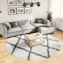 Modern high pile rug PAMPLONA cream and black Ø 240 cm by , Rugs - Ref: Foro24-375380, Price: 113,57 €, Discount: %