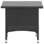 Black synthetic rattan coffee table 50x50x47 cm by vidaXL, Garden tables - Ref: Foro24-46250, Price: 59,83 €, Discount: %