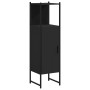 Black engineered wood bathroom cabinet 33x33x120.5 cm by , Dressing tables - Ref: Foro24-842466, Price: 74,38 €, Discount: %